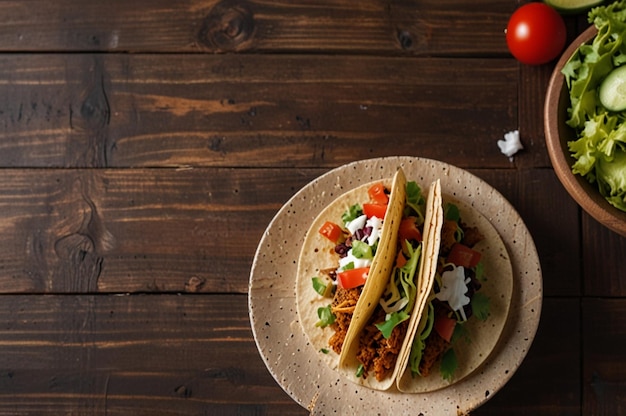 Een taco met een tomaat erop.