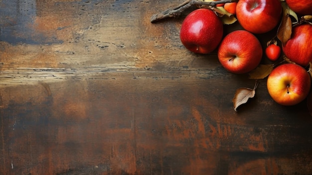 Een tafel met fruit en groenten erop