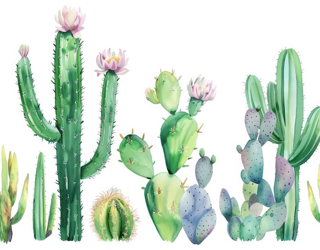 een tekening van cactus en cactus met de woorden quot cactus quot erop