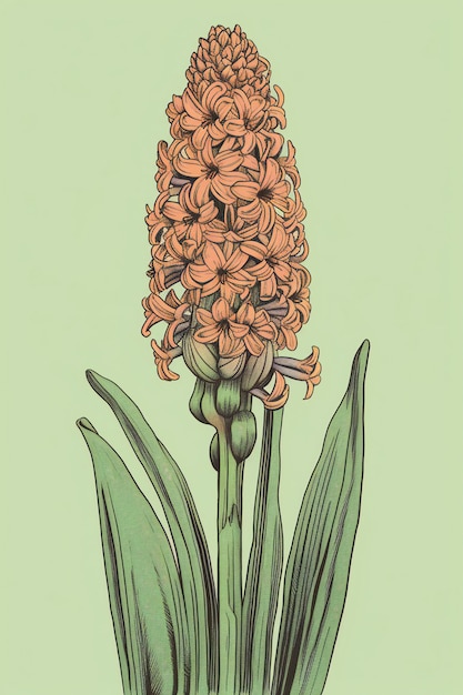 Een tekening van een bloem met het woord lelie erop.