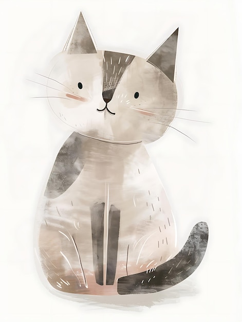 een tekening van een kat die een kat wordt genoemd