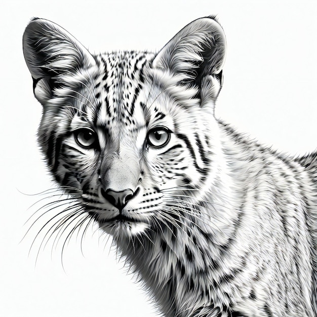 een tekening van een luipaard met het woord luipaard erop