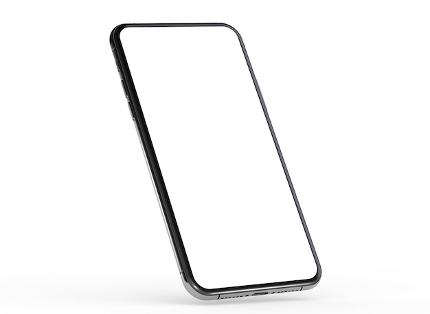 Een telefoon 3D-illustratie mockup smartphone