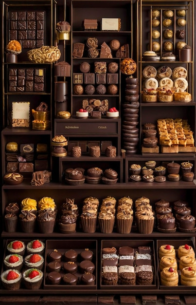 een tentoonstelling van chocolade