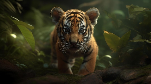 Een tijger in de jungle