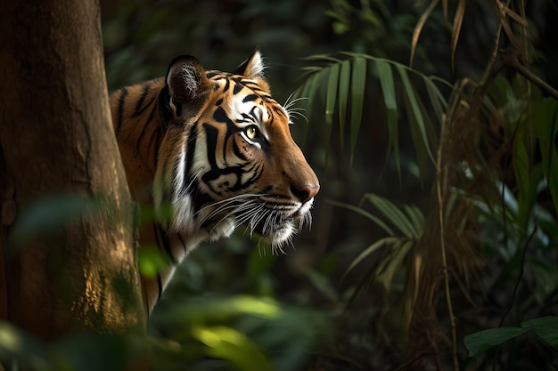 Een tijger in de jungle