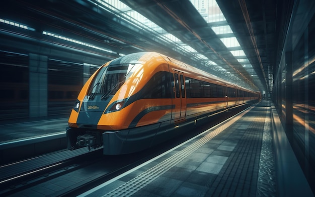 Een trein die door een tunnel rijdt