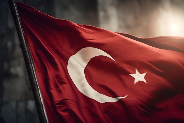 Een Turkse vlag