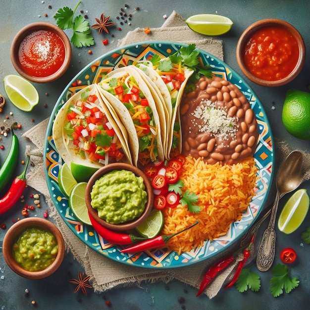 Foto een typisch mexicaans eten.