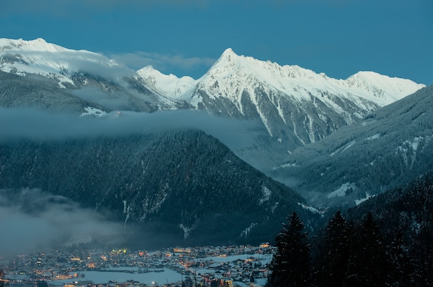 Een typische alpine lodge in de Oostenrijkse bergen