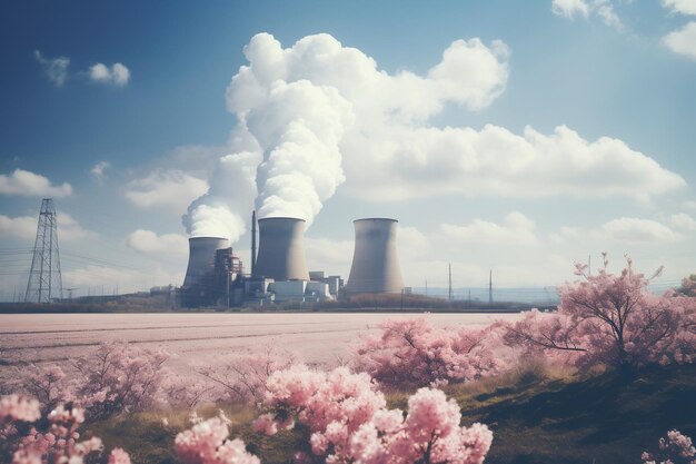 Een typische kernreactor op afstand Generatieve Ai