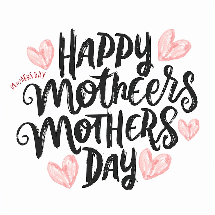 Foto een typografieontwerp voor moedersdag