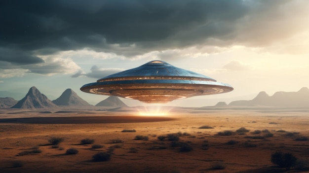 een ufo in de woestijn