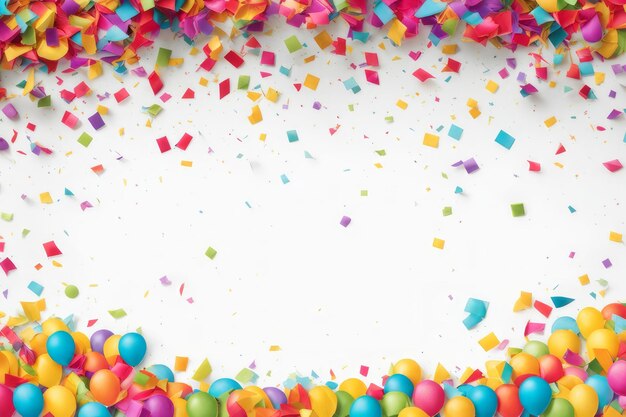 Een uitbarsting van kleurrijke confettivermaak