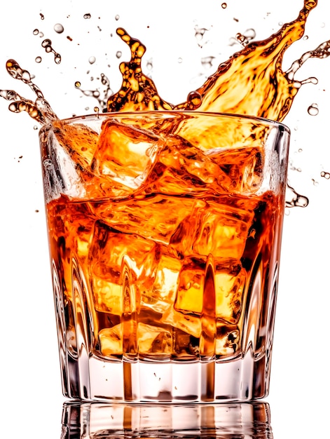 Een verfrissende cocktail in een prachtig versierd glas.