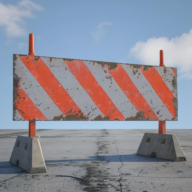 een verkeersbord dat zegt voorzichtigheid is op de grond