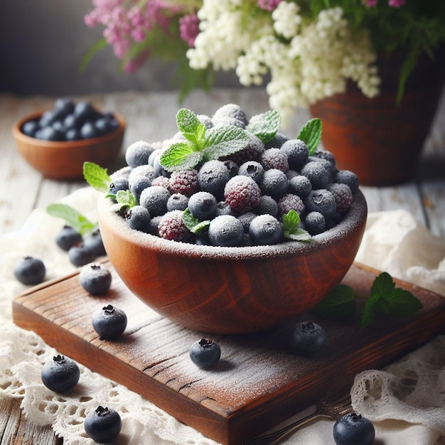 een verleidelijke tentoonstelling van Huckleberries