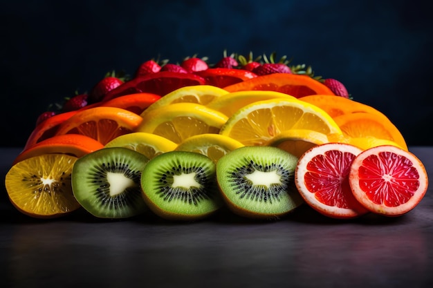 Een verscheidenheid aan fruit op een tafel