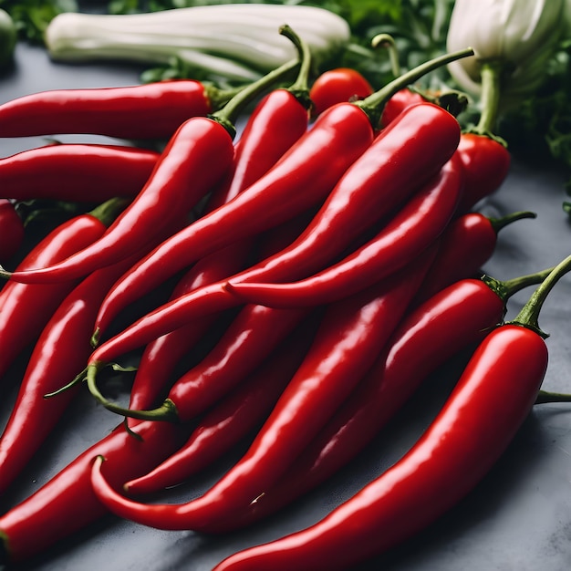 Een verse groenten rode chili