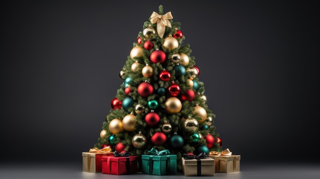 Een versierde kerstboom