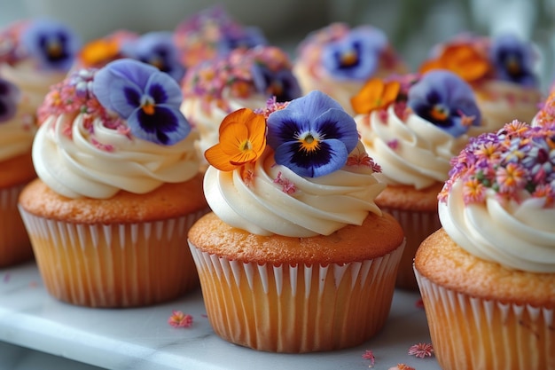 Een verzameling cupcakes met een verscheidenheid aan smaken