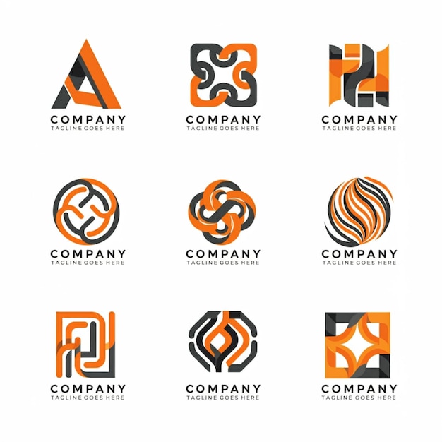 een verzameling logo's voor bedrijven en bedrijven