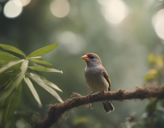 een vingervogel in de jungle