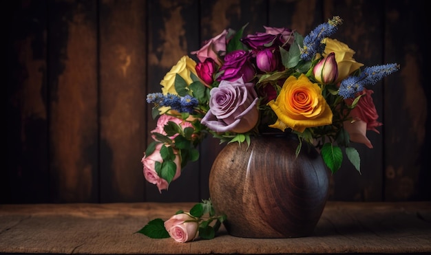 Een vintage boeket bloemen fotografie