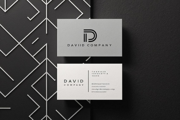 Een visitekaartje voor een bedrijf genaamd David Company.