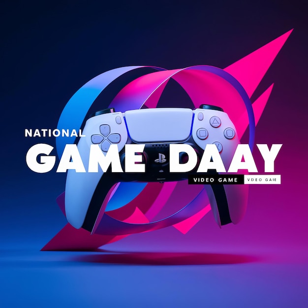 Een visueel aantrekkelijke promotie van de Nationale Videogame DagEen visueel aantrekelijke Nationale Video Game Dag