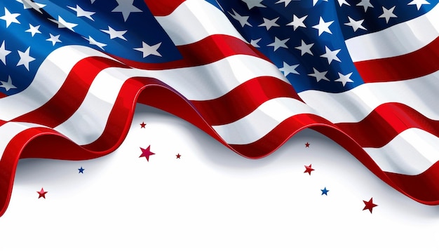 Een vlag met de woorden "US Federal Holiday" bovenop.