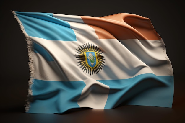 Een vlag met het woord uruguay erop