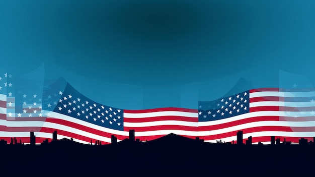 Een vlag met het woord usa erop