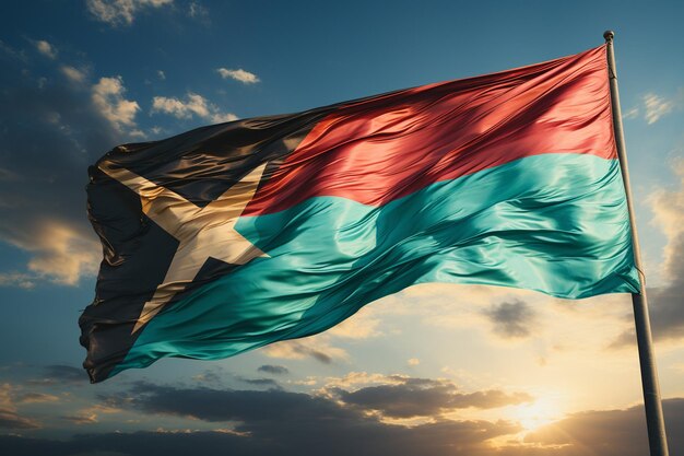 Een vlag van Zuid-Afrika