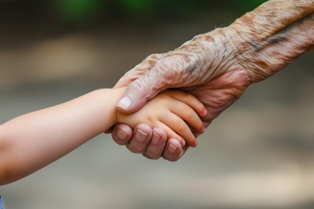 Een vleugje troost die generaties met elkaar verbindt door middel van gerimpelde handen