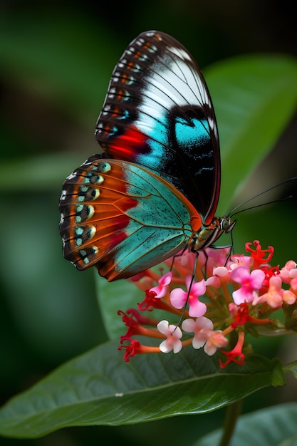 Een vlinder met het woord vlinder erop