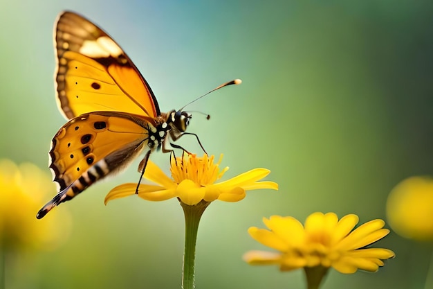 Een vlinder op een bloem