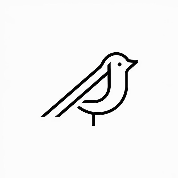 een vogel op een witte achtergrond