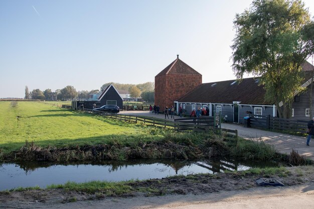 Foto een vreedzaam dorp.