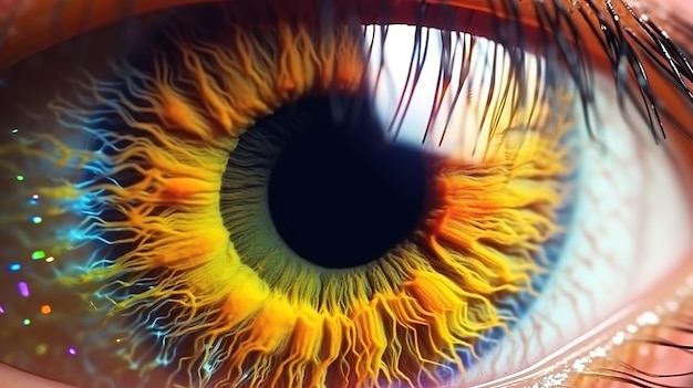 een vrije foto van 3D-gerenderde oogbal