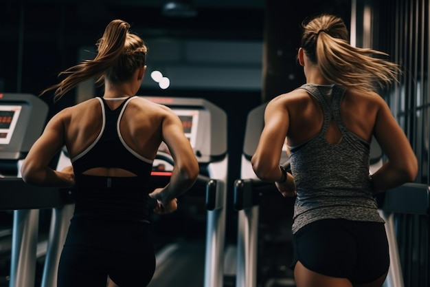 Een vrouw met een halter in de sportschool