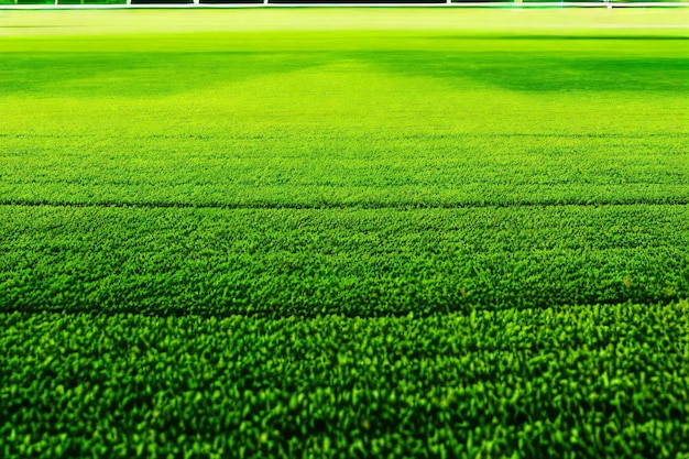 een weelderig groen voetbalveld