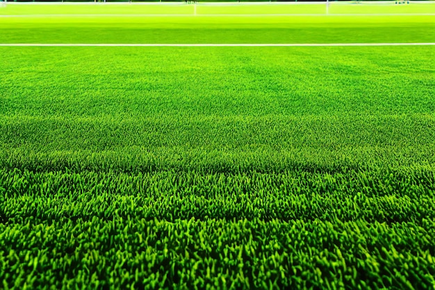 een weelderig groen voetbalveld
