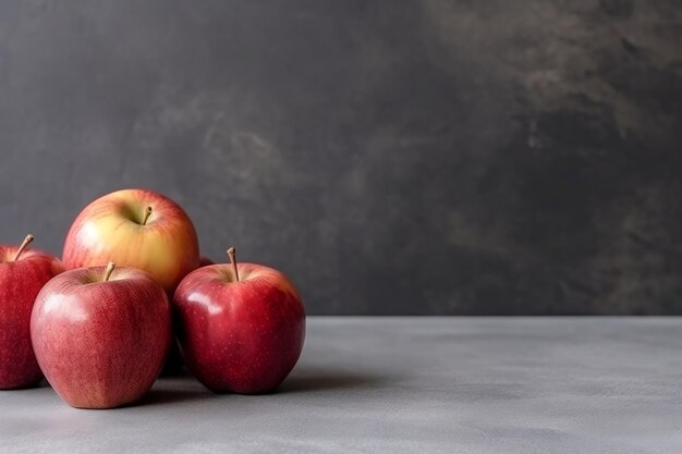 Een weergave van appels op een tafel Generatieve AI