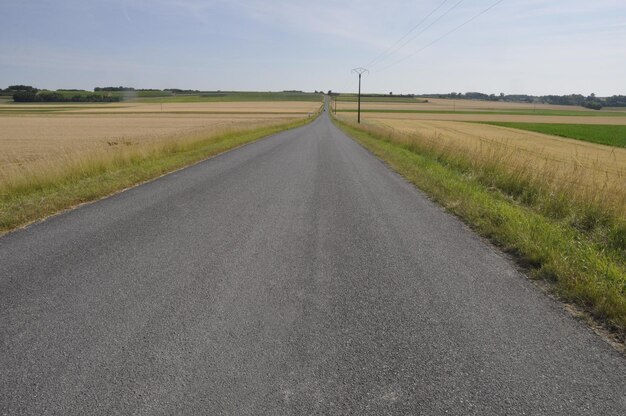 Foto een weg op het platteland