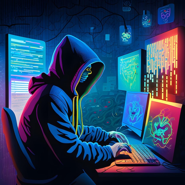 een werkende hacker