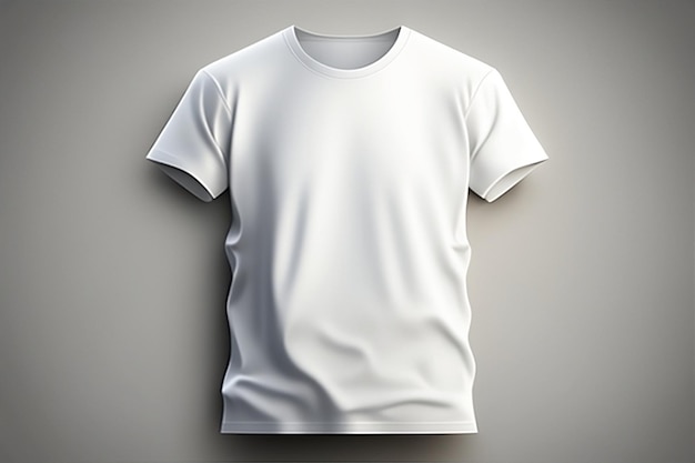 Een wit t-shirt met een blanco label erop