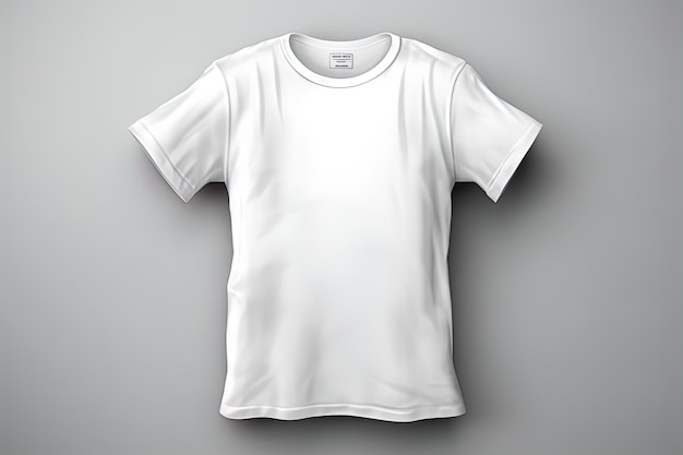 Een wit t-shirt met het woord "t" erop