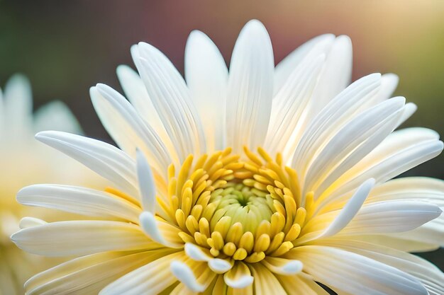 Een witte bloem met een geel hart