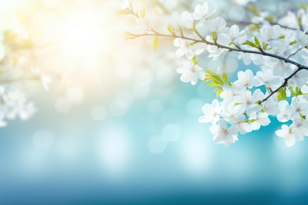 een witte bloemen op een boomtak